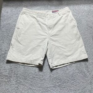 Vineyard Vines Mens Club Short Khaki Tan Chino Cotton Twill Size 38